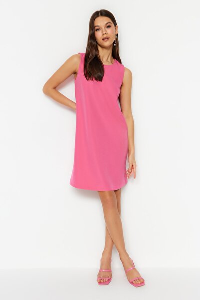 Pink Sleeveless Mini Dress - Sweet & Simple