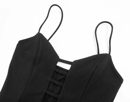 Dark Elegance Side Slit Maxi Dress – Unleash Your Inner Femme