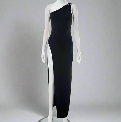 Dazzling Diva Ankle-Length Asymmetric Maxi Dress