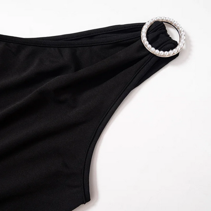 Dazzling Diva Ankle-Length Asymmetric Maxi Dress