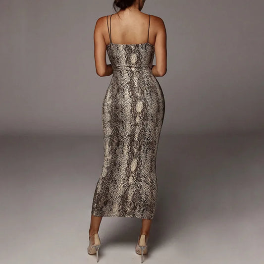Wild Elegance Maxi Leopard Dress – Flawless, & Unapologetically Bold