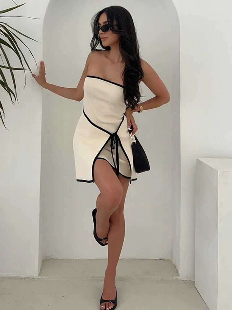 Slim Knitted Tube Mini Dress