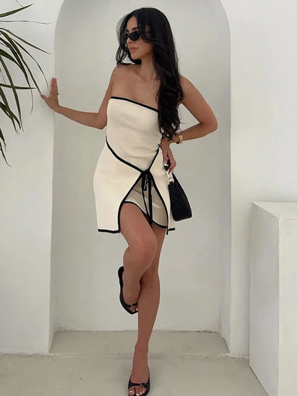 Slim Knitted Tube Mini Dress