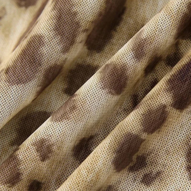 Leopard Print Midi Skirt