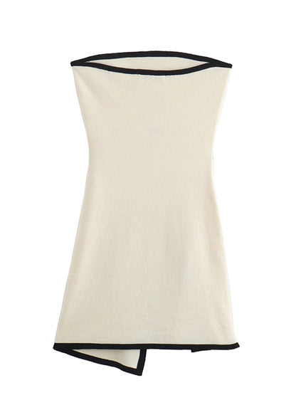 Slim Knitted Tube Mini Dress