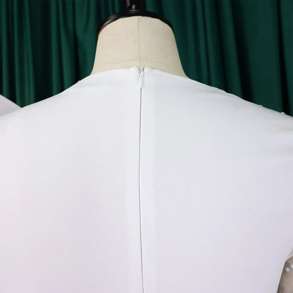 Elegant Beaded Sleeve Jumpsuit