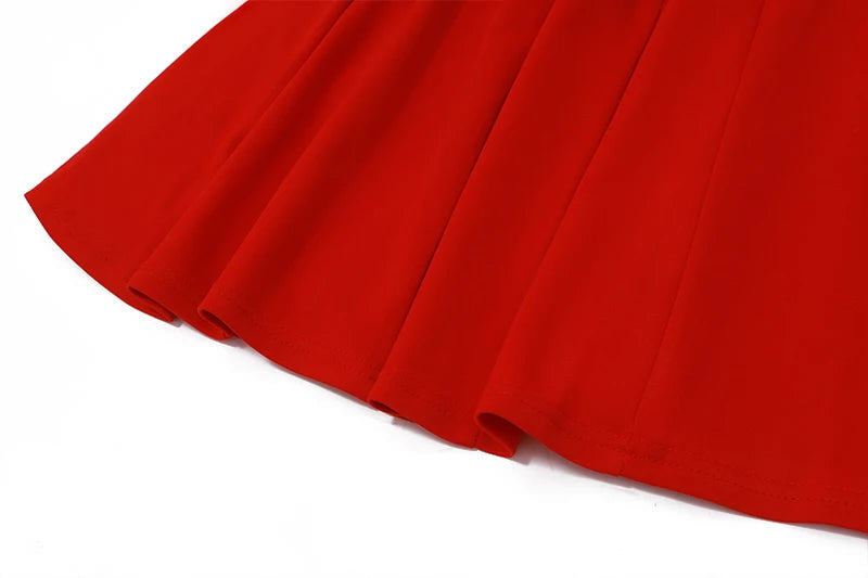 Off Shoulder Backless Mini Dress - Red