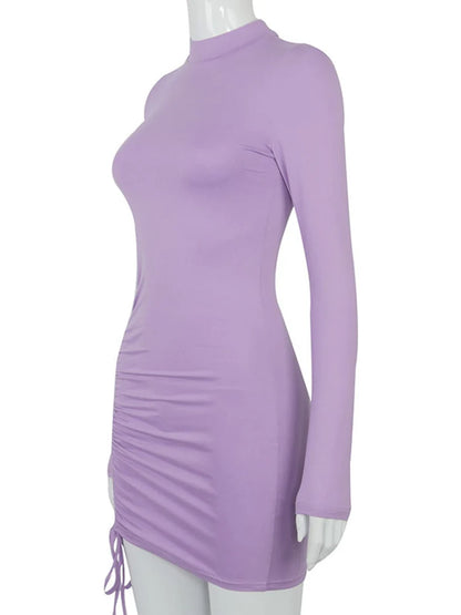 Turtleneck Bodycon Mini Dress