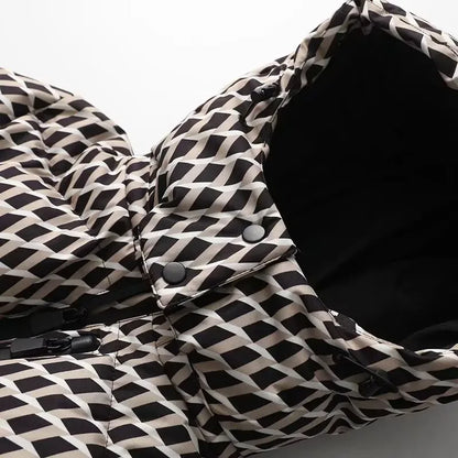 Women's Winter Hooded High Waist Coats