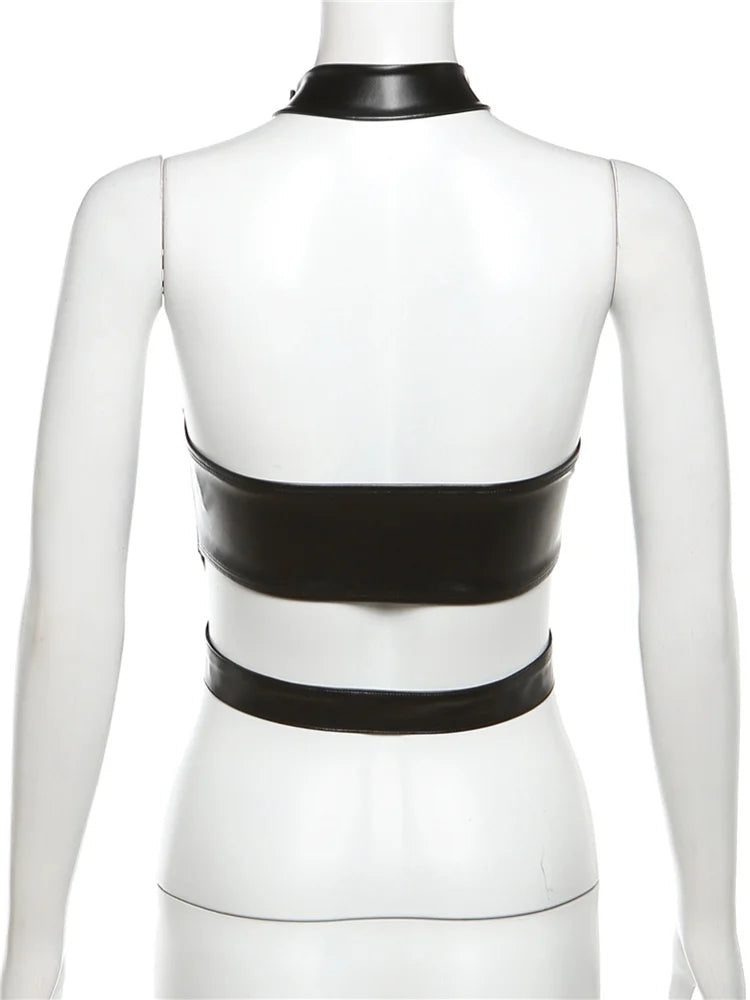 Elegant Night out Backless Halter Tank