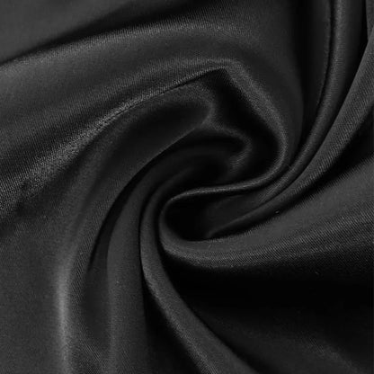 Black Deep V-Neck Mini Dress