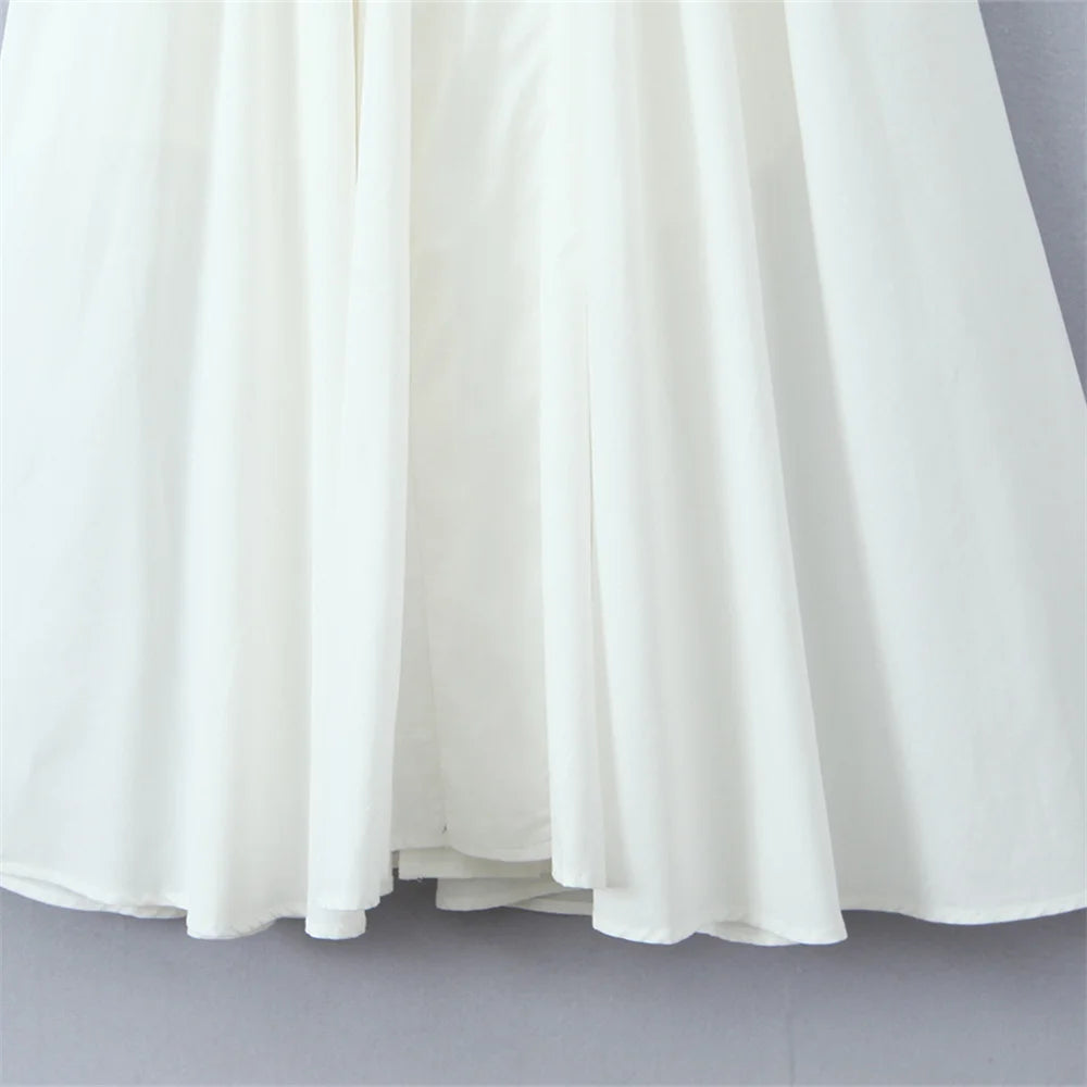 Elegant Halter Backless Midi Dress