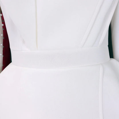 Elegant Beaded Sleeve Jumpsuit