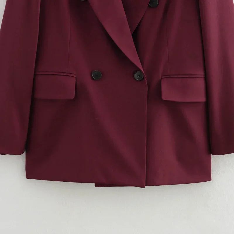 Burgundy Elegance Blaze Jacket