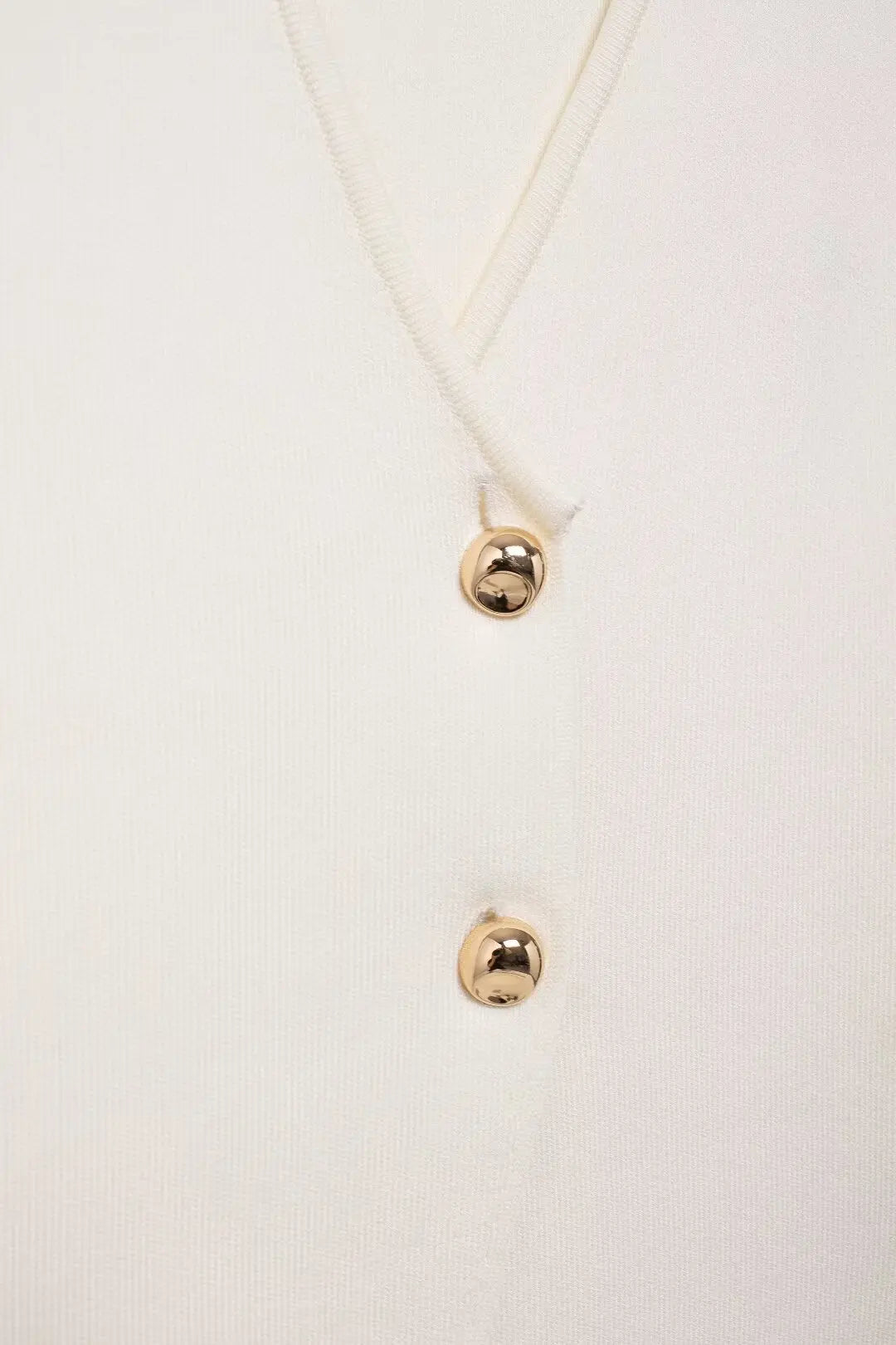 Knitted Vest & High-Waist Skirt Set - Beige Suit