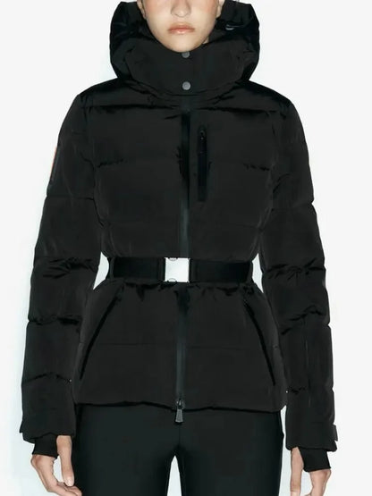 Women's Winter Hooded High Waist Coats