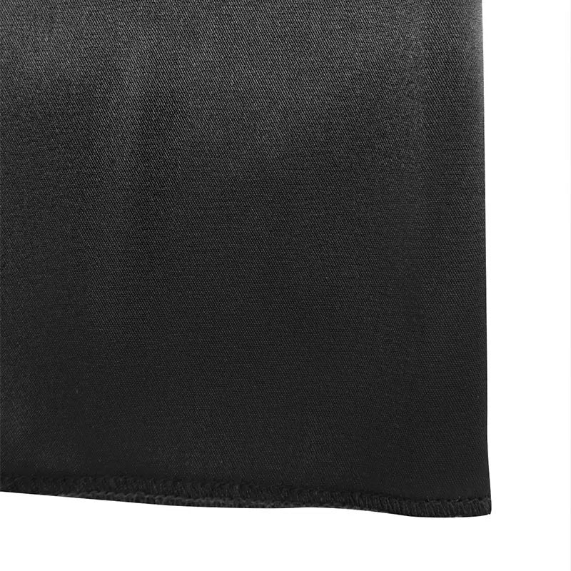 Black Deep V-Neck Mini Dress