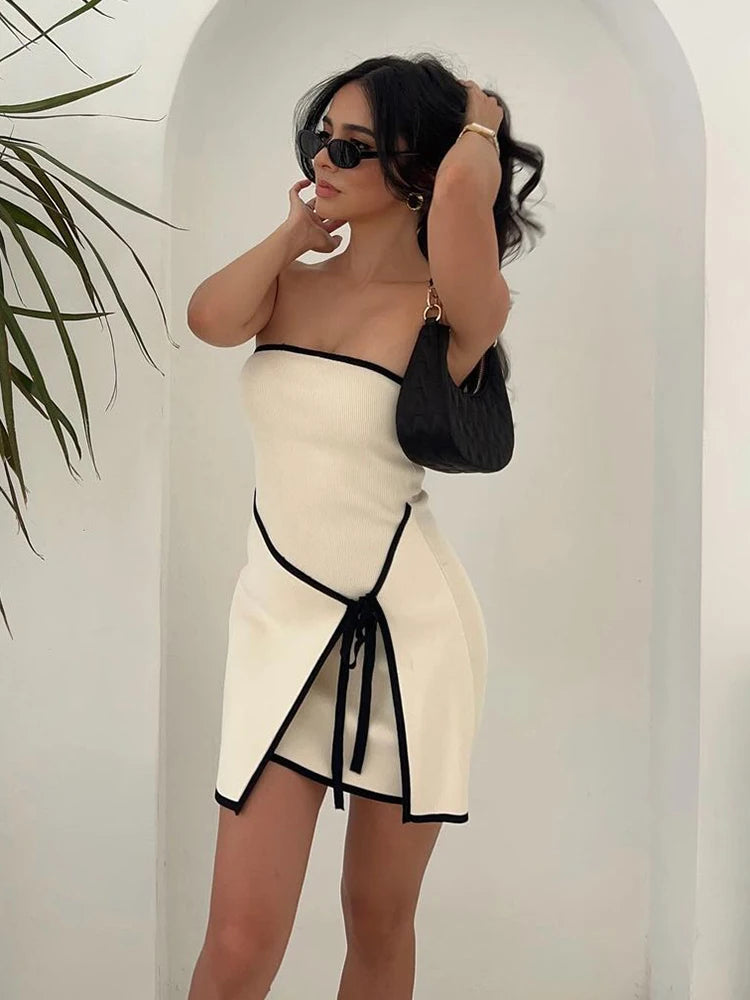 Slim Knitted Tube Mini Dress