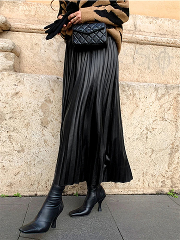 Timeless Elegance Pleated Skirt