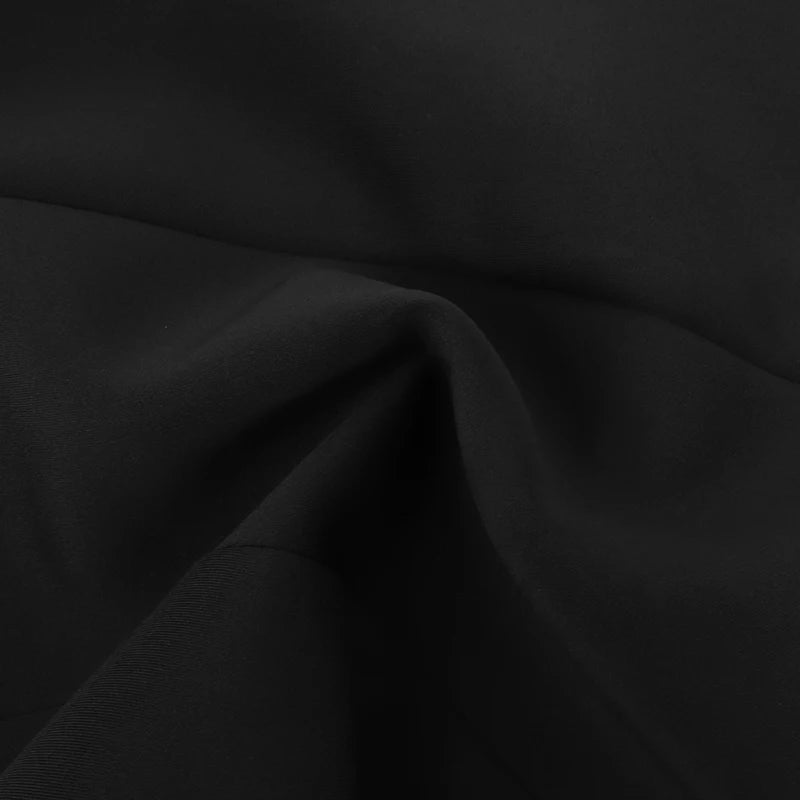 Elegant Strapless A-Line Mini Dress - Black