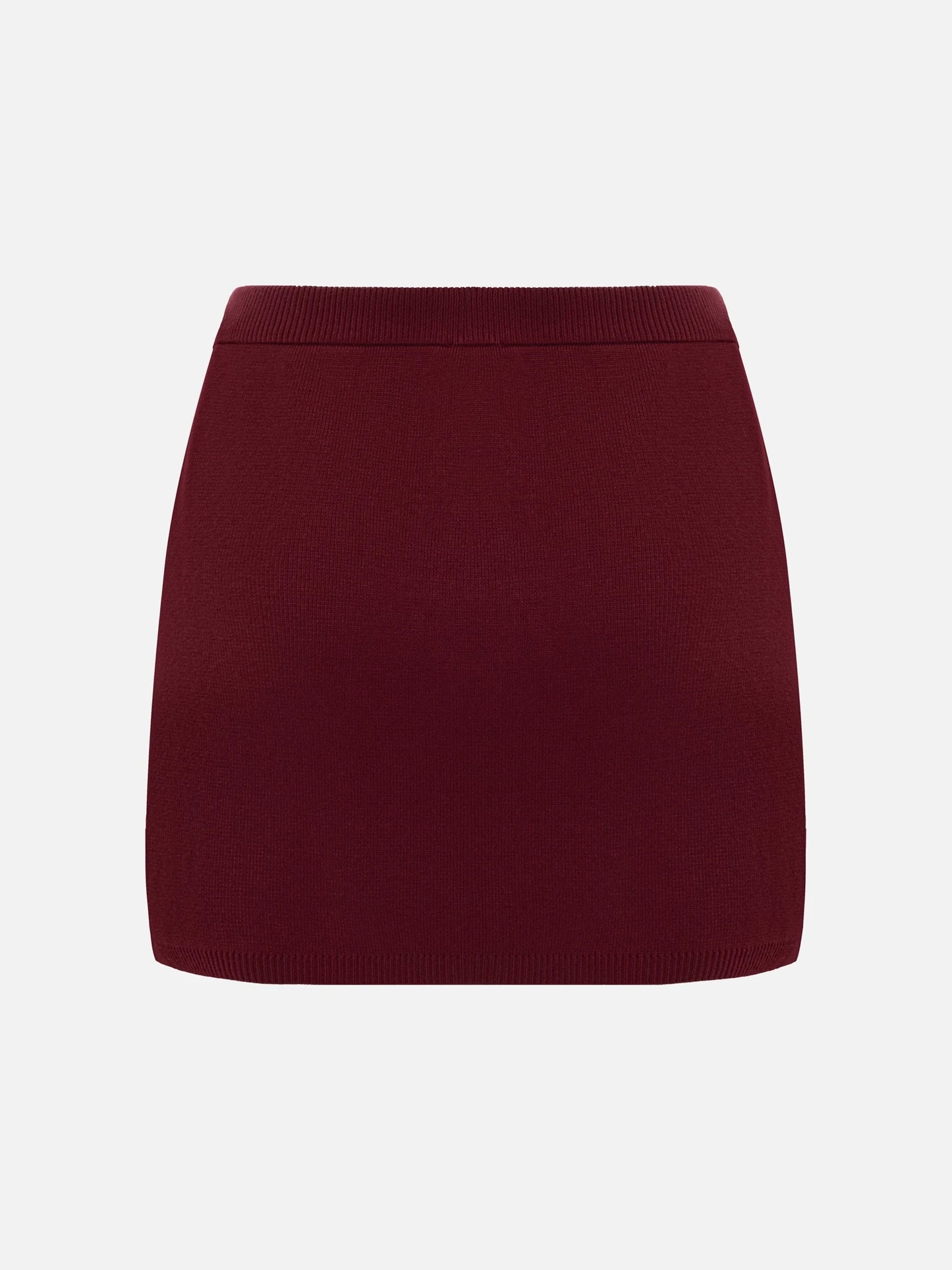 Ribbon Knitted Mini Skirt