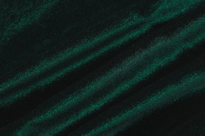 Velvet Long Sleeve Midi Dress - Green