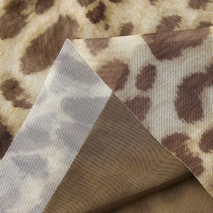 Leopard Print Midi Skirt