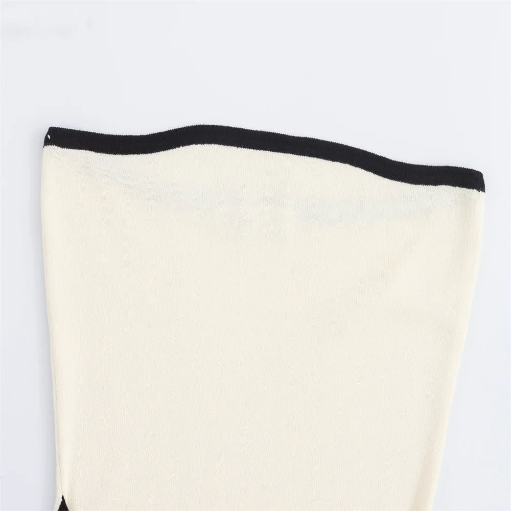 Slim Knitted Tube Mini Dress