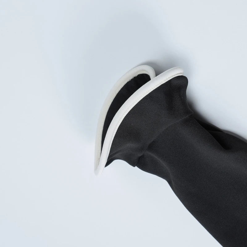 Elegant Pleated Mini Dress - Black