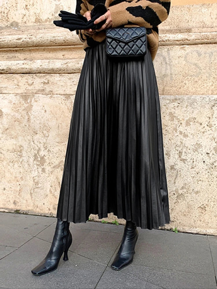 Timeless Elegance Pleated Skirt