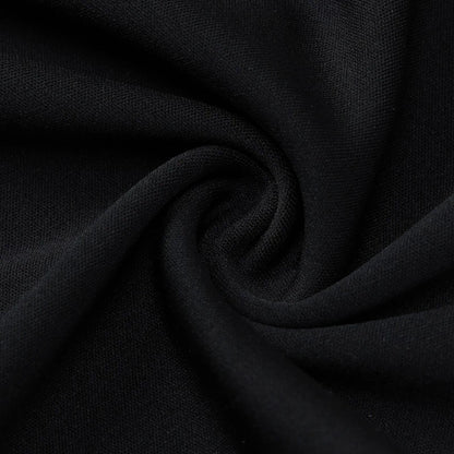 Elegant Pleated Mini Dress - Black