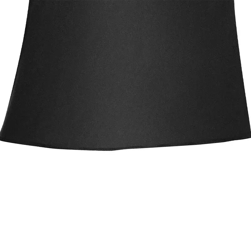 Black Deep V-Neck Mini Dress