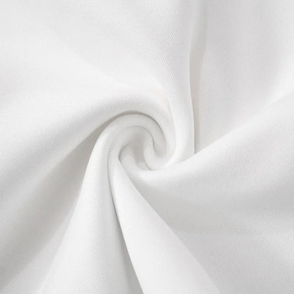 Retro Charm Stand Collar Mini Dress - White