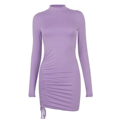 Turtleneck Bodycon Mini Dress