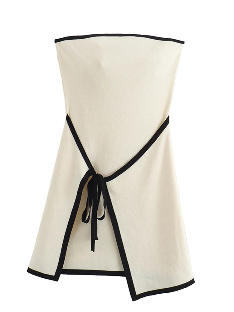 Slim Knitted Tube Mini Dress