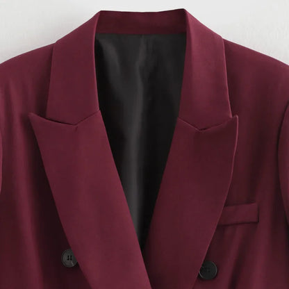Burgundy Elegance Blaze Jacket